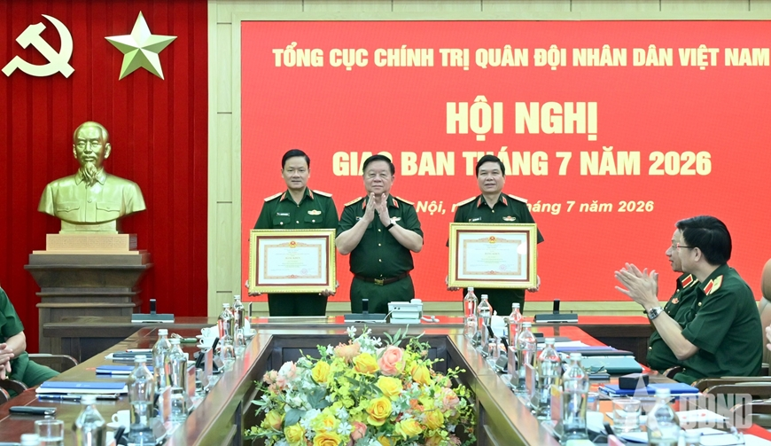 Đại tướng Nguyễn Trọng Nghĩa chủ trì Hội nghị giao ban Tổng cục Chính trị tháng 7-2026
